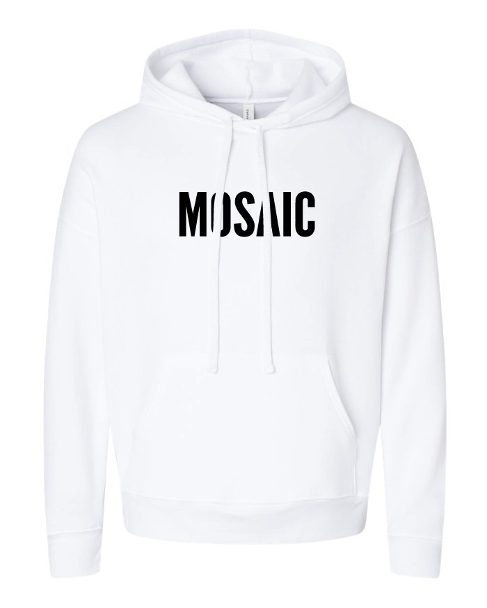 Mosaic White Hoodies
