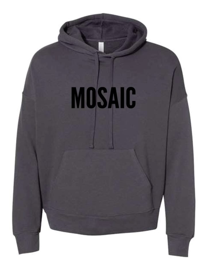 Mosaic Sponge Fleece Dark Grey Hoodies