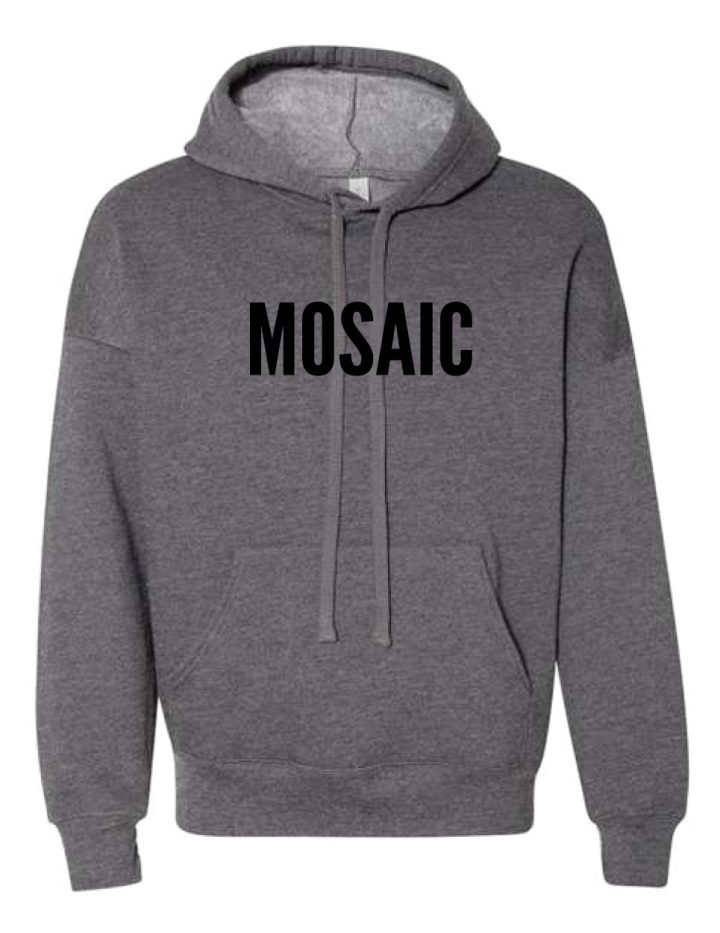 Mosaic Sponge Fleece Dark Grey Heather Hoodies