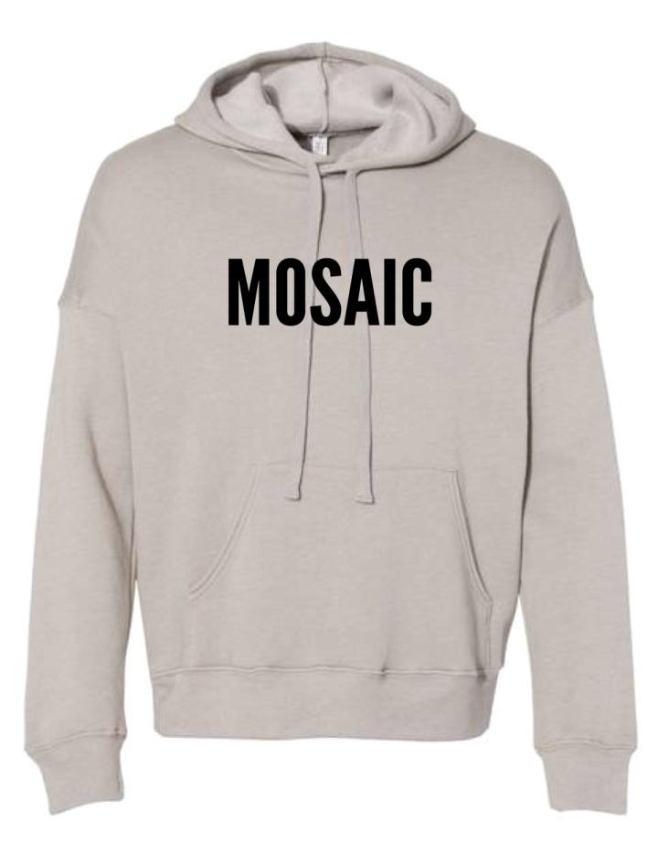 Mosaic Sponge Fleece Heather Stone Hoodies