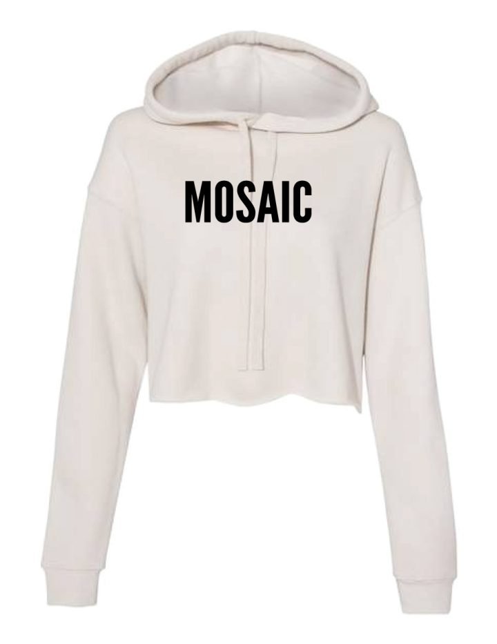 Mosaic Ladies Heather Dust Crop Top Hoodies